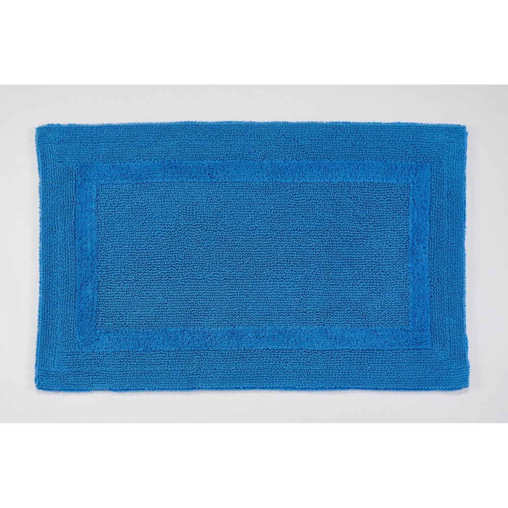 Reversible Bath Mat 383 by Designer Abyss & Habidecor in Zanzibar Blue